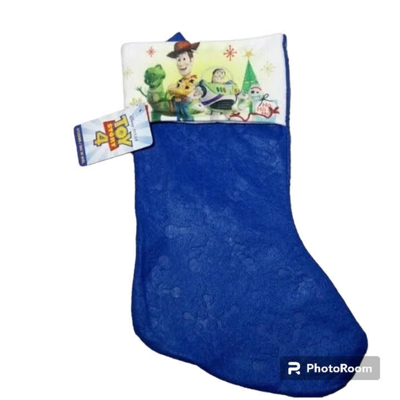 Disney Holiday Toy Story Christmas Felt Stocking New Woody Blue